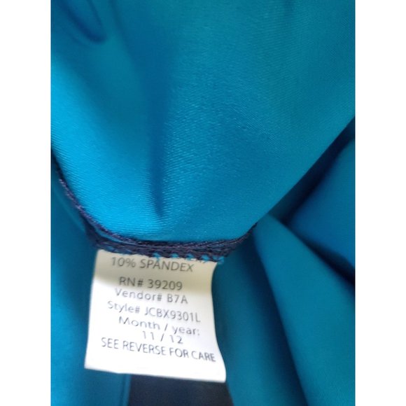 Burnside Board Shorts Stretch Turquoise Blue W/ Drawsting Sz 38 - Picture 7 of 8